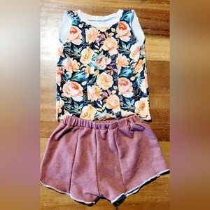 Handmade tank and short set